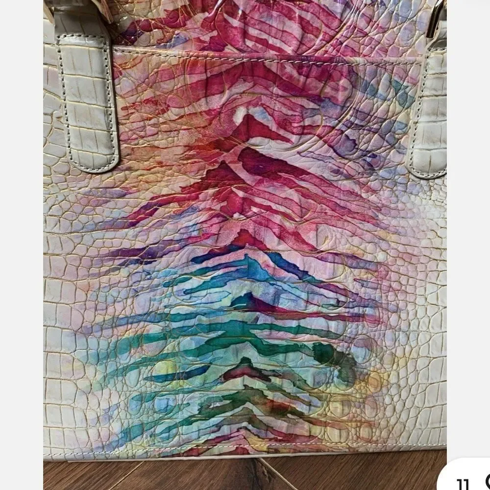Brahmin Ashlee Ombré Entice Melbourne Bag Leather Tote Purse